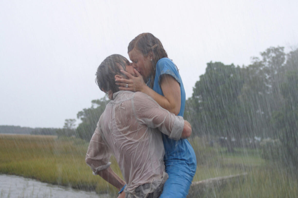 Rachel McAdams and Ryan Gosling in the film "The Notebook." Parts of the movie were filmed at El Matador State Beach off the Pacific Coast Highway in Malibu, Calif.