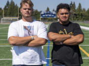 Skyview seniors Ty Evans, left, and Jalen Salavea are the undisputed leaders of a young team and they understand the responsibilities that come with the title.