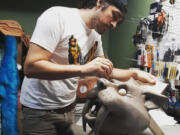 As lead designer, Raiden Gorby works constructing the shape and form of Luna's Puppets' creations. While his wife Andrea Gorby is the seamstress, assembling the characters' felt, fur and clothing.