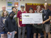 The Prairie High School CloverBots program was recently awarded $10,000 to aid robotics and engineering programs across the Battle Ground School District.