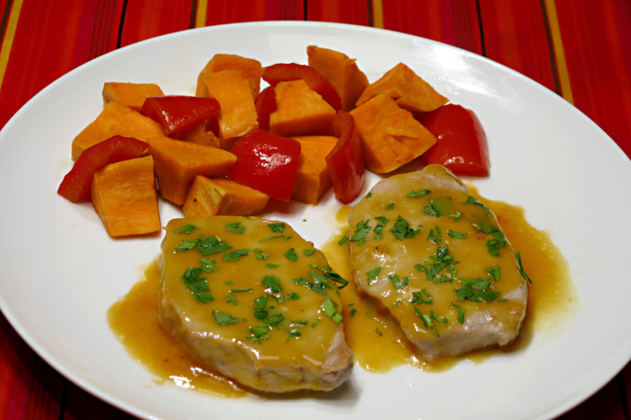 Maple-Glazed Pork Chops.