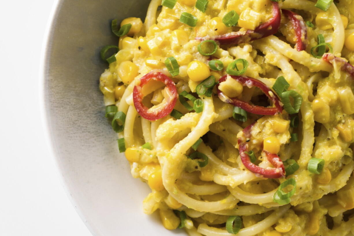 Bucatini With Sweet Corn and Scallions (Milk Street)