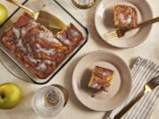 Apple cake is a good alternative to honey cake for Rosh Hashana. Apples at Rosh Hashana symbolize abundance and hope for the new year.