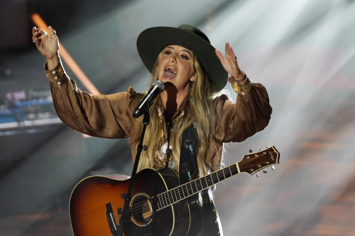 Lainey Wilson performs during the Academy of Country Music Honors award show Wednesday, Aug. 24, 2022, in Nashville, Tenn.