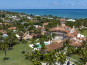 This photo shows an aerial view of former President Donald Trump's Mar-a-Lago club in Palm Beach, Fla., Wednesday, Aug. 31, 2022. The Justice Department says classified documents were "likely concealed and removed" from former President Donald Trump's Florida estate as part of an effort to obstruct the federal investigation into the discovery of the government records.