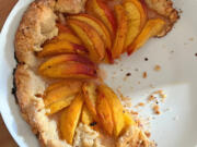 A free-form peach crostata is easier to make than pie, but just as sweet of a taste of summer.