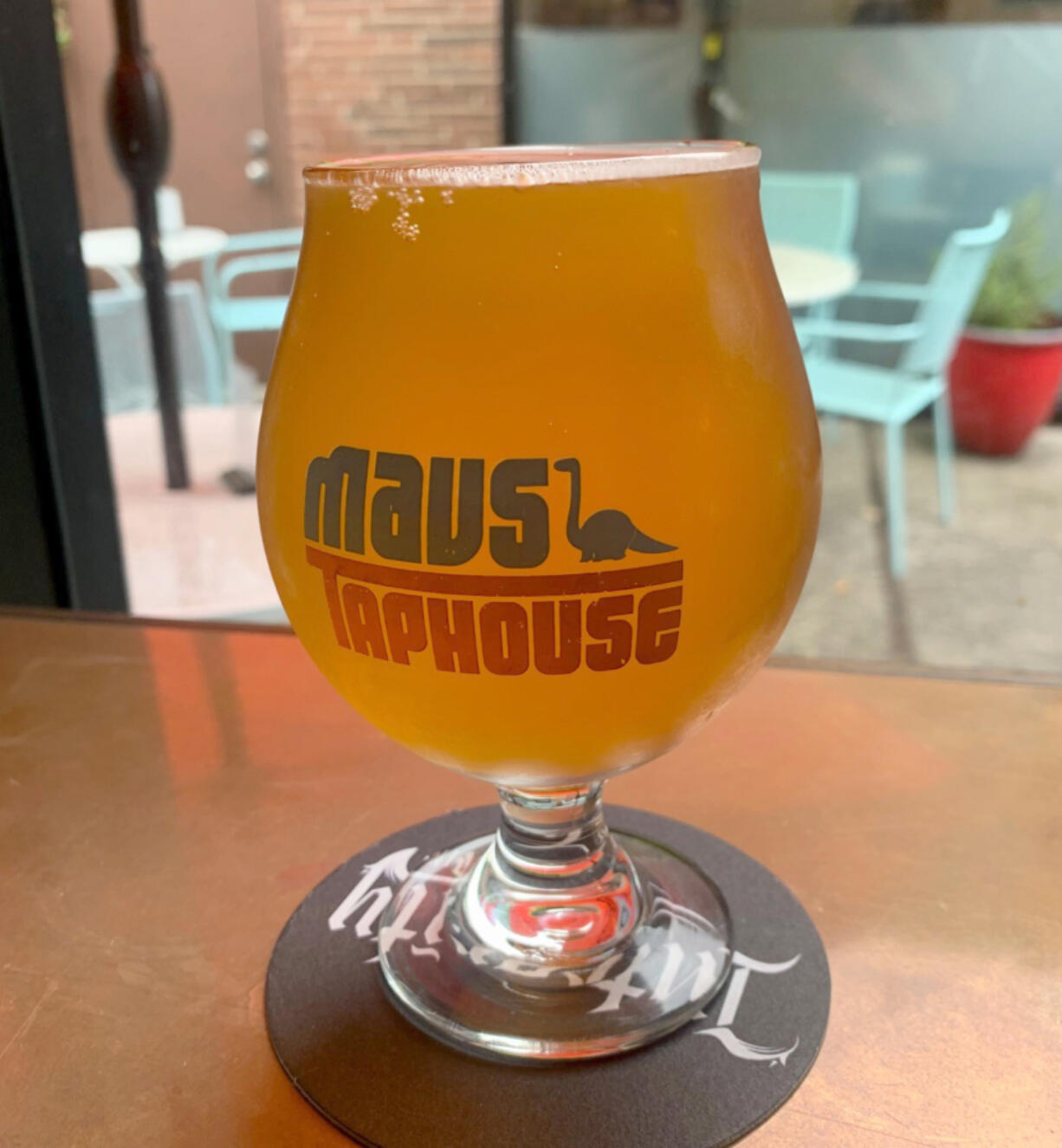 Mav's Taphouse serves Mela Brewing's Pumpkin Spice Hard Cider.