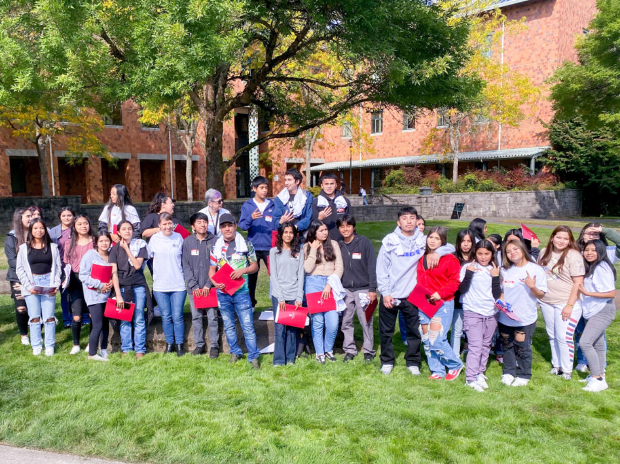 Woodland High School multilingual learner students joined students from across the region to attend the Clark County Latino Youth Leadership Conference at Washington State University Vancouver on Oct. 7.