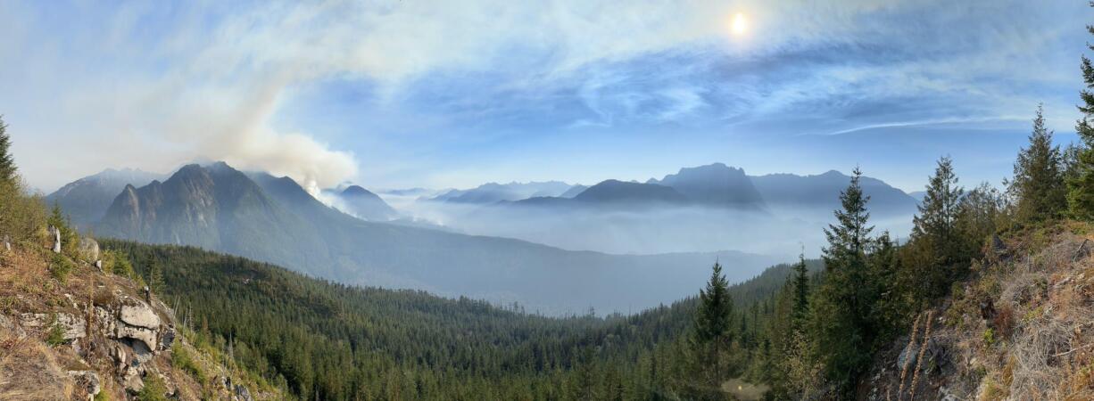 The Bolt Creek Fire is bring about 15,000 acres in the Wild Sky Wilderness in Central Washington.