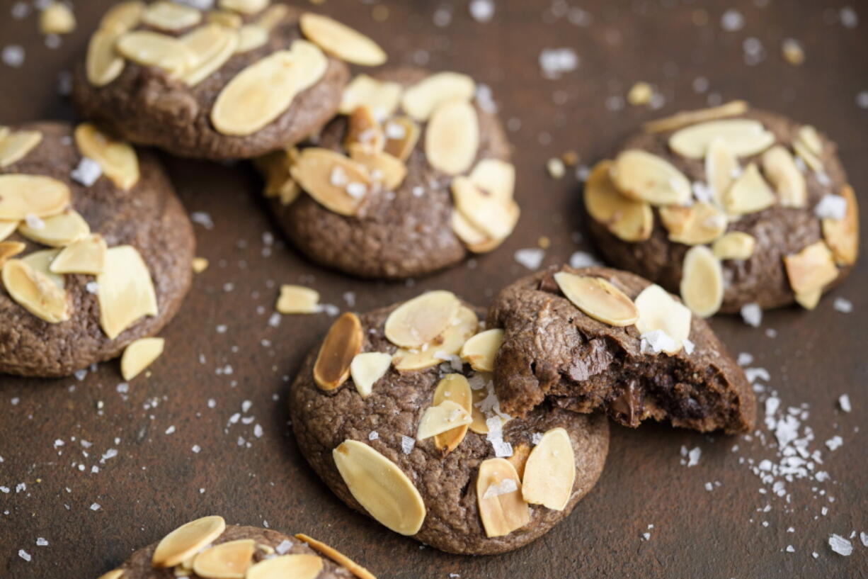 Triple Chocolate Almond Cookies (Milk Street)