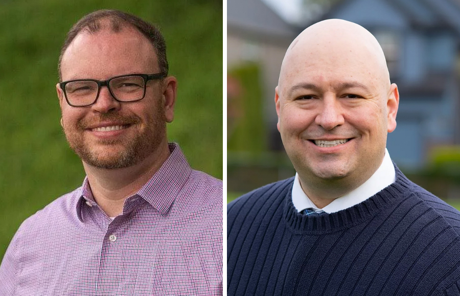 Greg Cheney, left, and Duncan Camacho are running for the 18th District Position 2 seat in the Washington House.