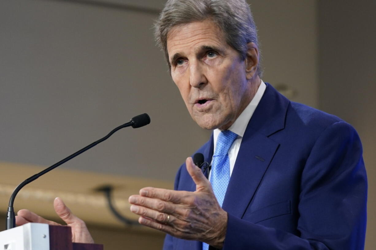 John Kerry, Special Presidential Envoy for Climate, speaks about the United States' international climate efforts ahead of COP27, the upcoming 2022 United Nations Climate Change Conference, Tuesday, Oct. 25, 2022, at the Council on Foreign Relations in Washington.