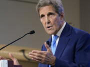 John Kerry, Special Presidential Envoy for Climate, speaks about the United States' international climate efforts ahead of COP27, the upcoming 2022 United Nations Climate Change Conference, Tuesday, Oct. 25, 2022, at the Council on Foreign Relations in Washington.