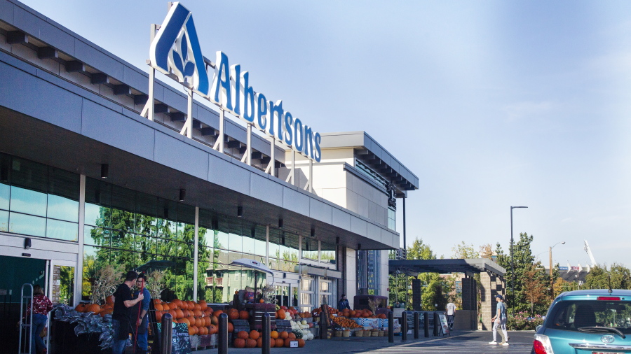 On Oct. 14, Albertsons and Kroger, two of the nation's largest grocers, announced they have agreed to merge in a deal they say would help them better compete with Walmart, Amazon and other major companies that have stepped into the grocery business. (Sarah A.