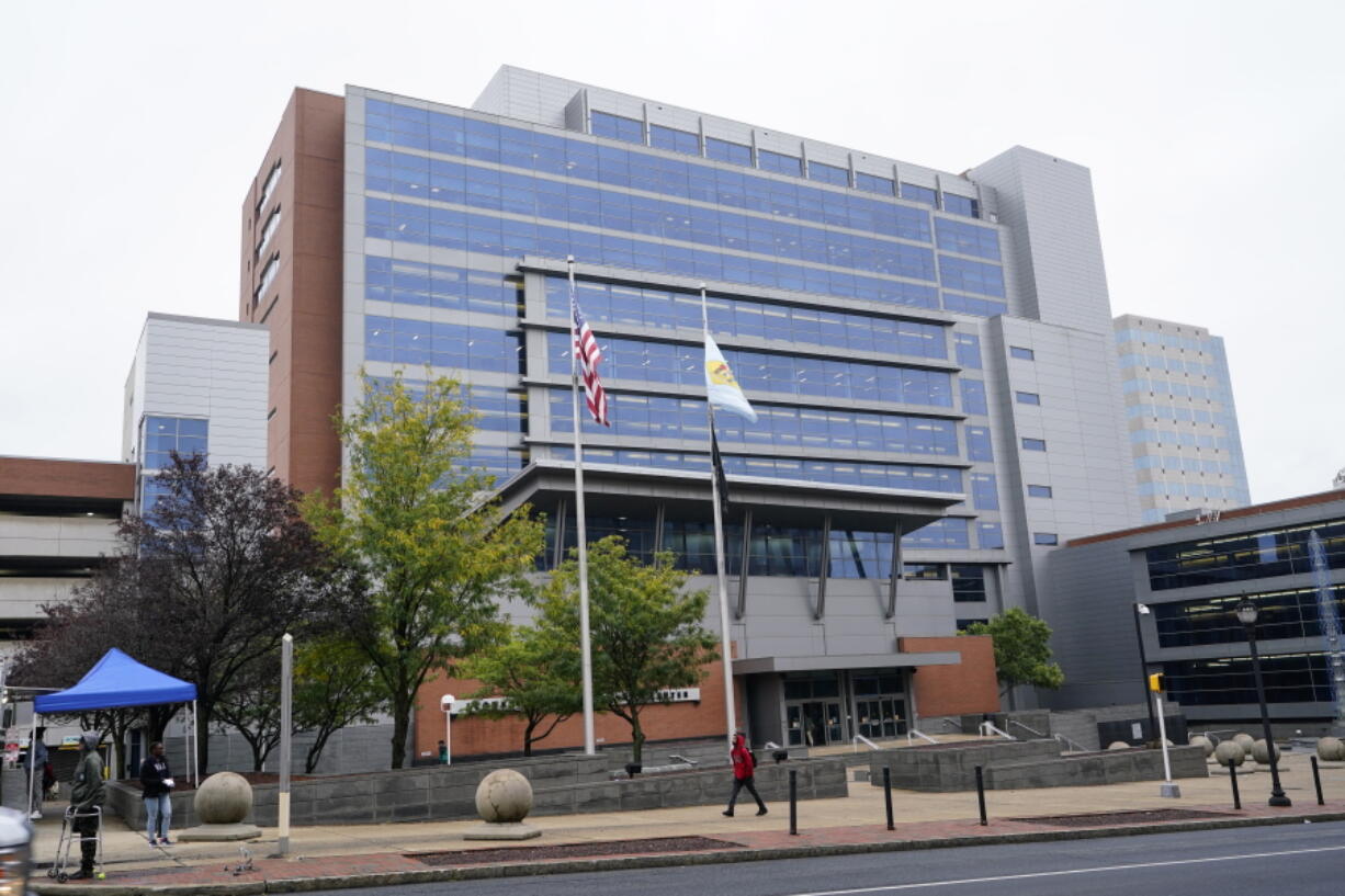 Shown is the Leonard L. Williams Justice Center housing the Court of Chancery in Wilmington, Del., Tuesday, Oct. 4, 2022. Elon Musk is abandoning his legal battle to back out of buying Twitter by offering to go through with his original $44 billion bid for the social media platform. The offer comes just two weeks before Twitter's lawsuit seeking to force Musk to go through with the deal goes to trial in Delaware Chancery Court.