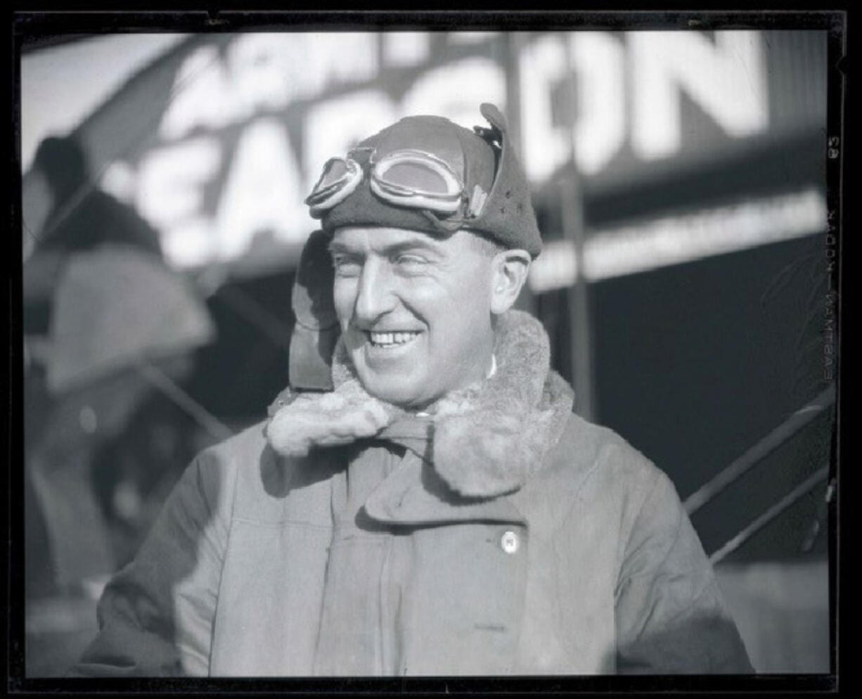 Lt. Oakley Kelly (1891-1966) headed the 321st Observation Squadron and improved what is now Pearson Field from 1924-1928. He won national fame as one of the pilots in the first cross-country flight setting a heavier-than-air record of under 27 hours. The two faced all sorts of flying problems, including a Midwest storm that temporarily grounded them in Indiana.