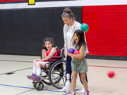 The teaching staff at Woodland Public Schools uses adaptive curriculum to ensure students with disabilities can participate in all aspects of the school day.