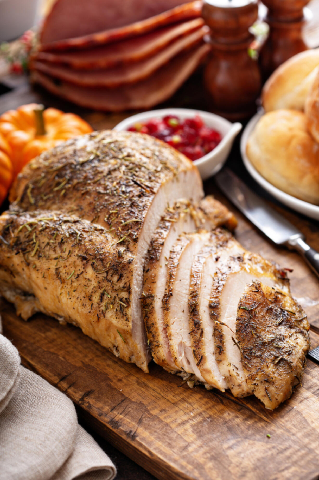 If you have a smaller table for Thanksgiving, a turkey breast is a great idea.