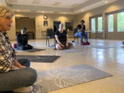 Participants in a six-week mindfulness course put on by East St. Tammany Habitat for Humanity and the Northshore Community Foundation gather in Slidell, La.