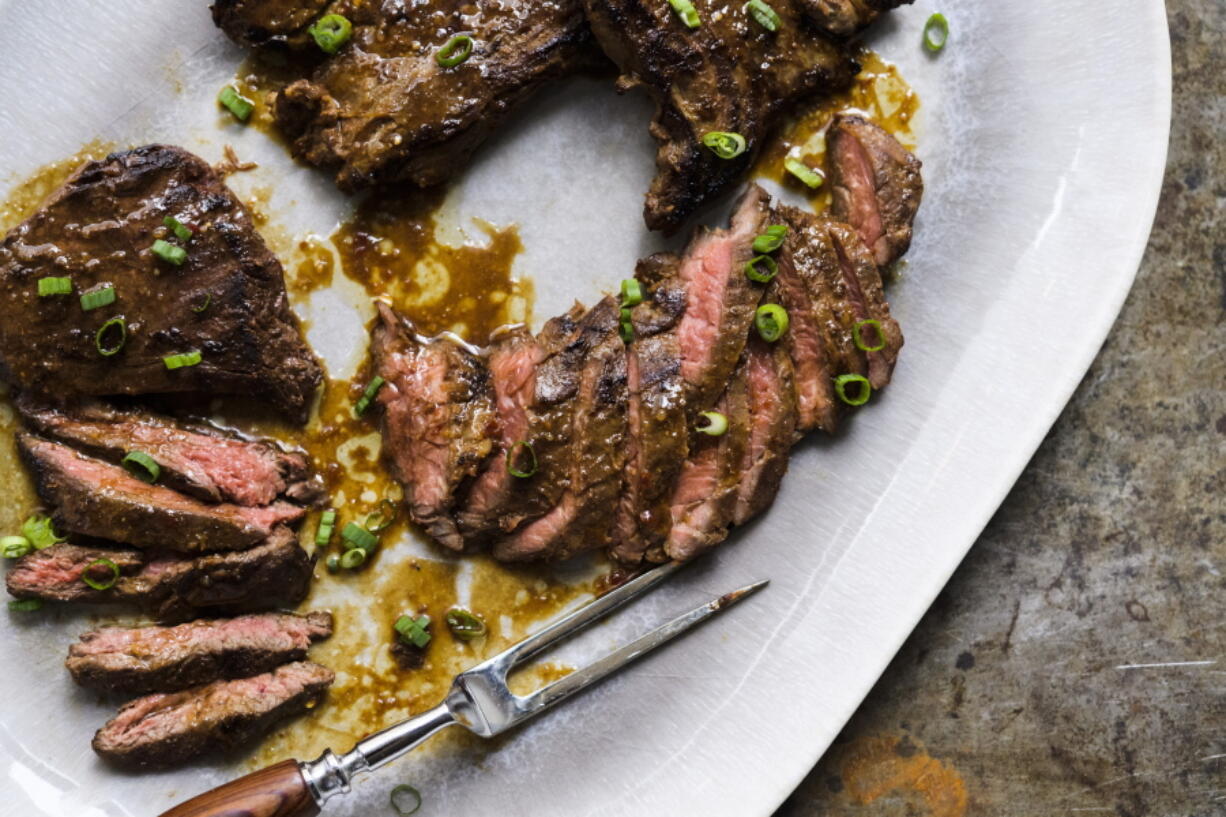 A recipe for Miso-Marinated Skirt Steak (Milk Street)