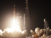 NASA's new moon rocket lifts off from Kennedy Space Center's Launch Pad 39-B Wednesday, Nov. 16, 2022, in Cape Canaveral, Fla.