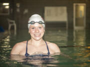 Camas senior Campbell Deringer stands for a portrait Friday, Nov. 18, 2022, at Cascade Athletic Club. Deringer is The Columbian???s All-Region swimmer of the year.