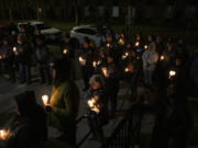 Dozens of people attend the annual Homeless Persons' Memorial Day event at St. Paul Lutheran Church in Vancouver on Wednesday evening, the longest night of the year.