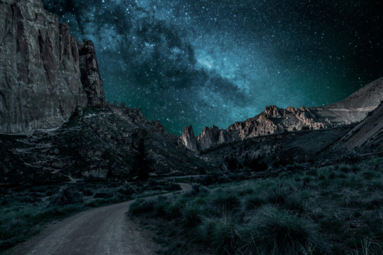 A hiking trail at Smith Rock State Park in Bend, Ore.