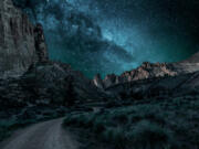 A hiking trail at Smith Rock State Park in Bend, Ore.