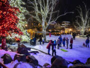 The snow helped give Leavenworth a holiday glow that drew notable crowds Jan. 30 to shop, dine and recreate.