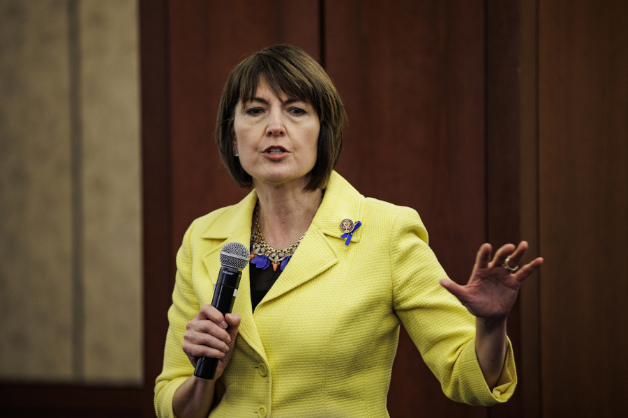 U.S. Rep. Cathy McMorris Rodgers, R-Wash., the incoming Energy and Commerce Committee chairwoman, on March 1, 2022, in Washington, D.C.