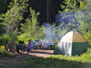 Campgrounds on national forest land, like this one near Idaho City, can be booked online at Recreation.gov. Booking windows for many sites have opened this month on a six-month rolling basis.