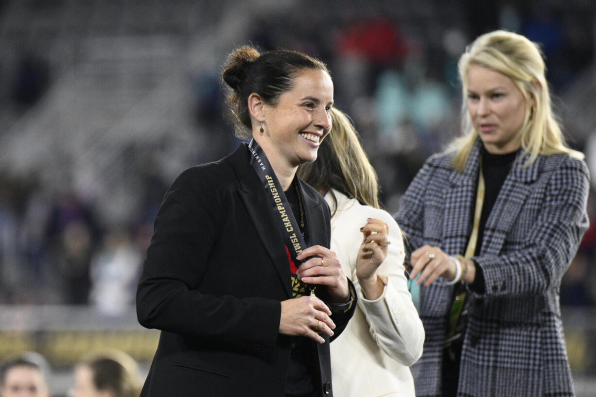 Portland Thorns FC head coach Rhian Wilkinson resigned Friday, Dec. 2, 2022, just five weeks after she led the team to the NWSL championship.