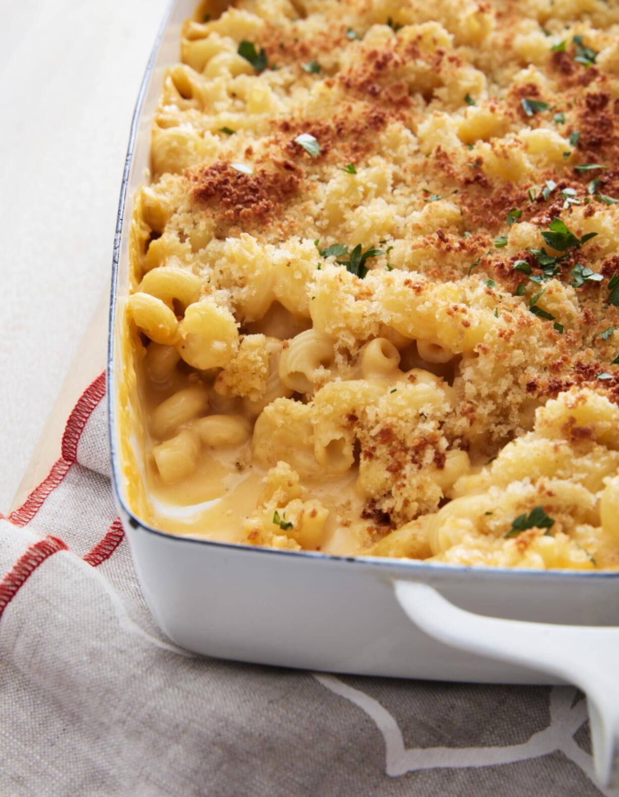 This image released by Gallery Books shows  a recipe for macaroni and cheese from the book, "Vegan, at Times; 120+ Recipes for Every Day or Every So Often," by Jessica Seinfeld with Sara Quessenberry.