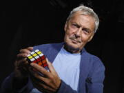 Professor Ern? Rubik, inventor of Rubik's Cube, in New York in 2018.