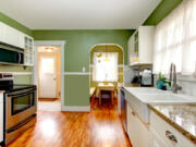 For a comforting and natural look, warm green tones are a great way to go.