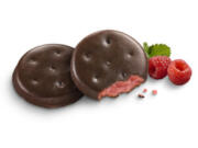 New for the 2023 Girl Scout Cookie season is the Raspberry Rally cookie.