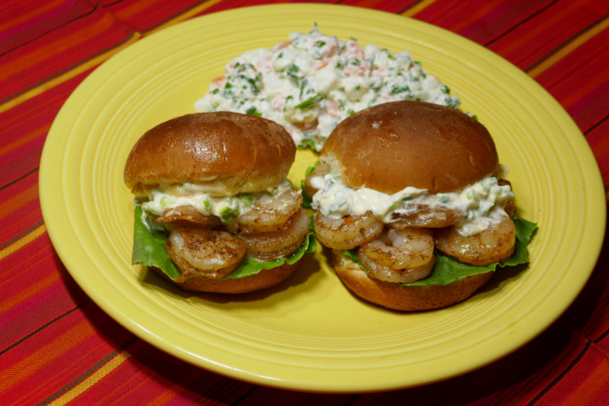 Shrimp Sliders and Quick Potato Salad.