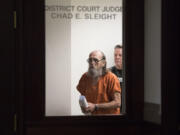 Convicted killer Warren Forrest leaves the courtroom Jan. 10, 2020, after appearing in Clark County Superior Court on a murder charge in the death of a teenage girl in the 1970s. Trial begins Monday and is expected to last three weeks.