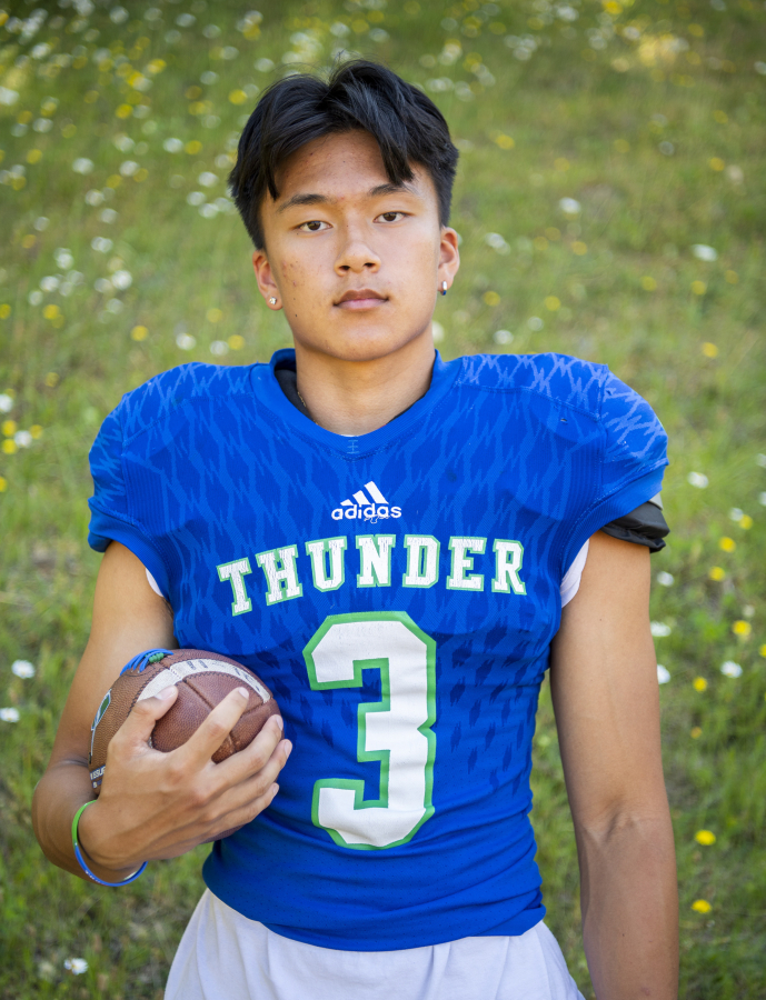 Mountain View senior Kyle Chen stands for a portrait Tuesday, July 19, 2022, at McKenzie Stadium.