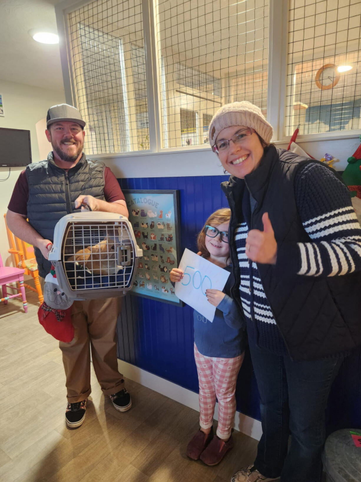 Furry Friends adopted out 506 cats and kittens for 2022 which is a record number for the shelter. Including lucky little Carlos the cat as their 500th adopted furry friend.