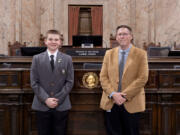 Justin Fisher spent a week at the state Capitol as a page in the Washington State House of Representatives.