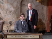 Union High School student Reid Shepard recently worked as a page in the Washington State House of Representatives, sponsored by Rep.