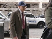 Charles Sicknick, the father of fallen U.S. Capitol Police officer Brian Sicknick, arrives for the sentencing hearing for Julian Khater and George Tanios, at the federal courthouse in Washington, Friday, Jan. 27, 2023. Khater, who admitted to assaulting officer Sicknick with chemical spray on Jan 6, 2021, before he collapsed and died, is scheduled to be sentenced today. A medical examiner concluded that Capitol Police Officer Brian Sicknick, 42, suffered two strokes and died of natural causes a day after he and other officers tried to hold off the mob that stormed the Capitol on Jan. 6, 2021.