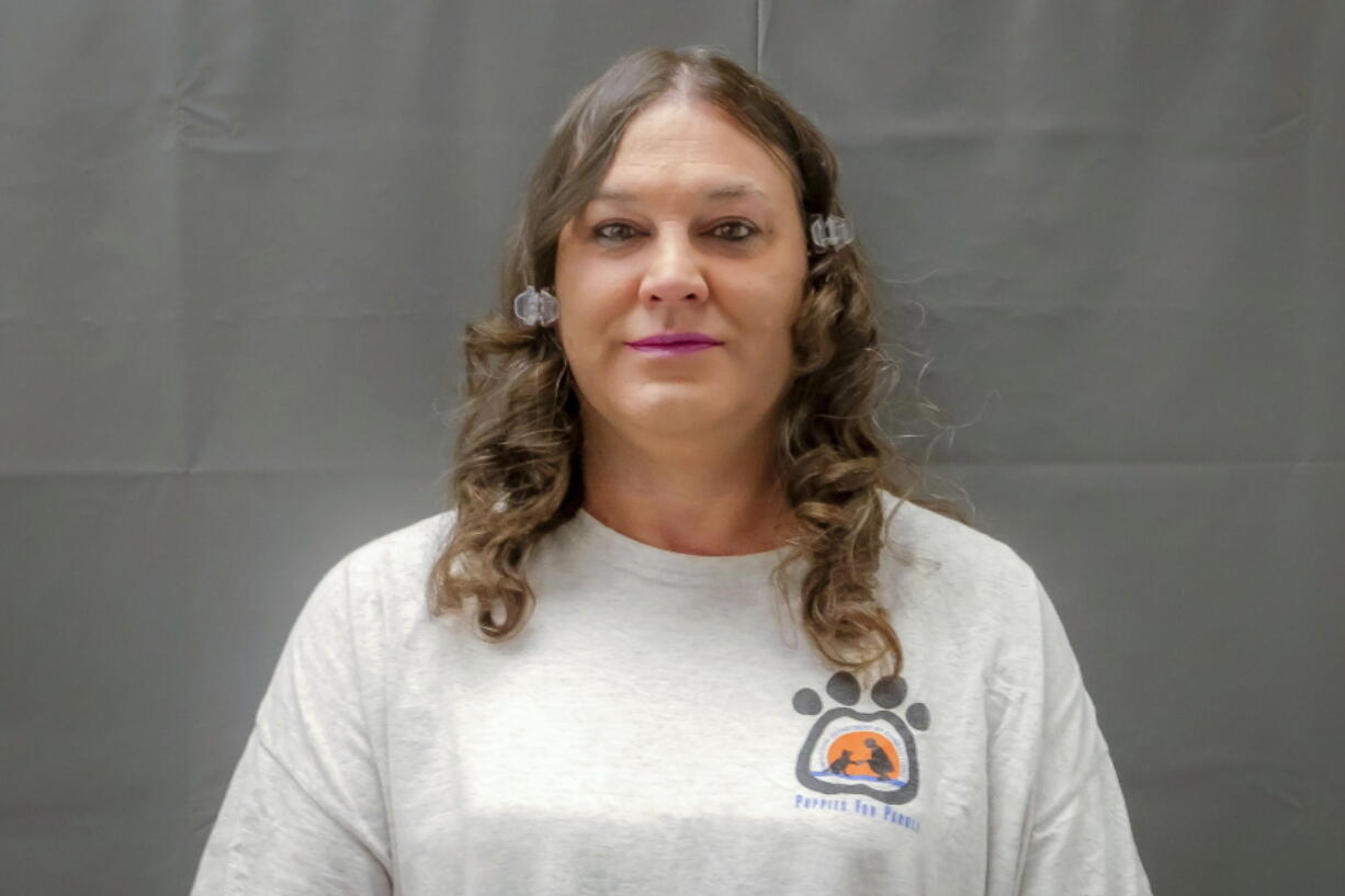 FILE - This photo provided by the Federal Public Defender Office shows death row inmate Amber McLaughlin. Unless Missouri Gov. Mike Parson grants clemency, McLaughlin will become the first transgender woman executed in the U.S. She is scheduled to die by injection Tuesday, Jan 3, 2022, for stabbing to death a former girlfriend, Beverly Guenther, in 2003. (Jeremy S.