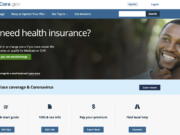 This image shows the main page of the HealthCare.gov website on Wednesday, Jan. 25, 2021.