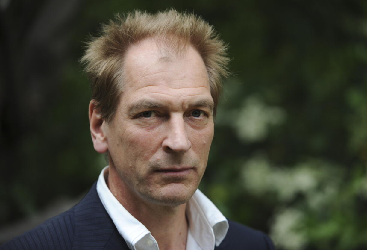 FILE - Actor Julian Sands attends the "Forbidden Fruit" readings from banned works of literature on Sunday, May 5, 2013, in Beverly Hills, Calif. Authorities said Sands, star of several Oscar-nominated films, including "A Room With a View," has been missing for five days in the Southern California mountains. Rescue personnel in California have launched a search for a second hiker on the same mountain where Sands went missing earlier this month.