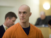 Caleb Soucy appears at his arraignment April 30, 2010, at the Clark County Courthouse.