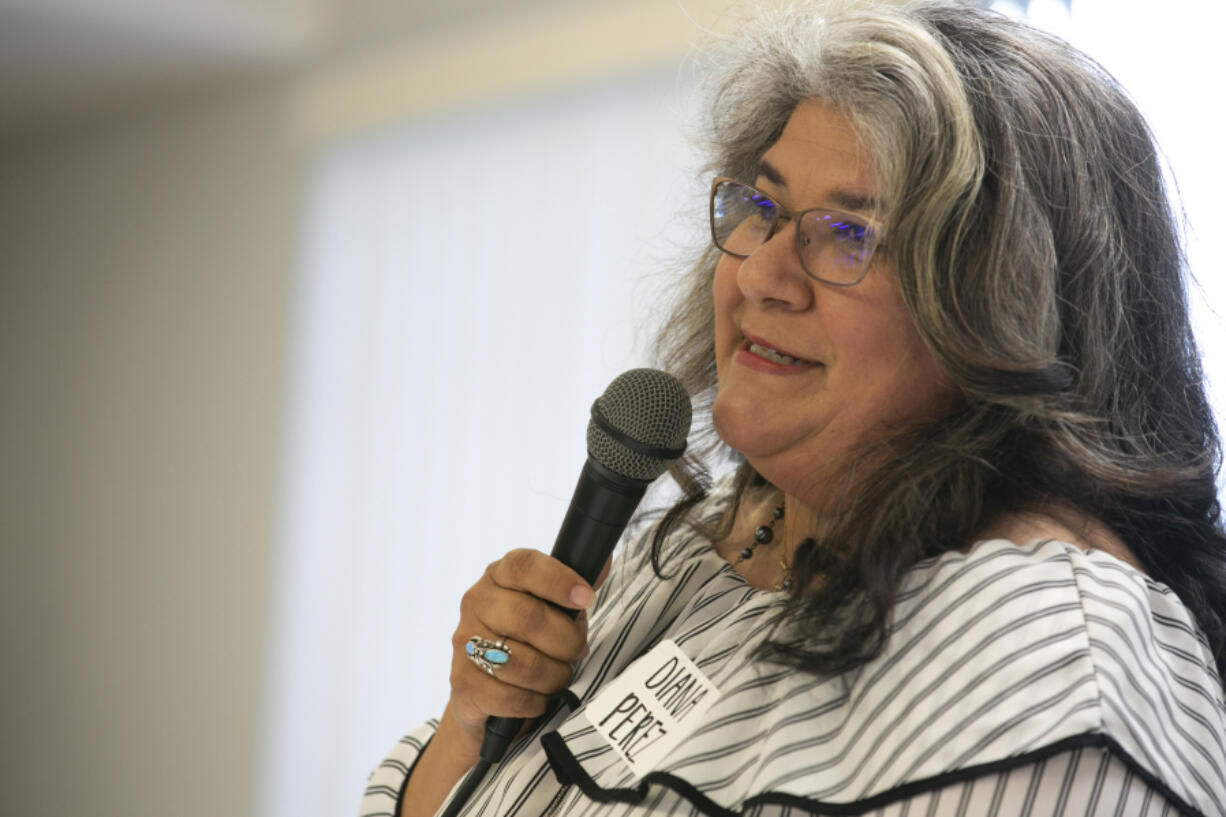 Vancouver City Councilor Diana Perez pictured at an event on June 22, 2021. Perez was recently appointed to the National League of Cities' 2023 Race, Equity and Leadership council.
