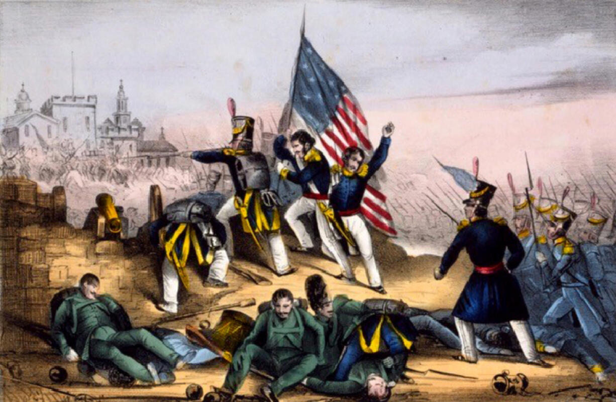 During the Mexican War, the first commander of the Vancouver Barracks, John S. Hatheway, was among the 2,000 men in the United States military attacking and taking the Castle of Chapultepec, a strategic defense of Mexico City, in 1847. The castle was a former residence converted into a military academy. The American troops bombarded the castle with cannons and were situated so that Mexican Gen. Santa Anna could not send his army in without a significant loss.